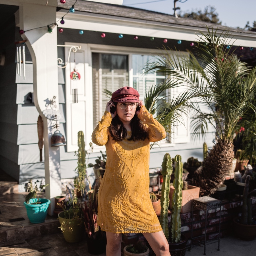 Yellow Embroidered Dress